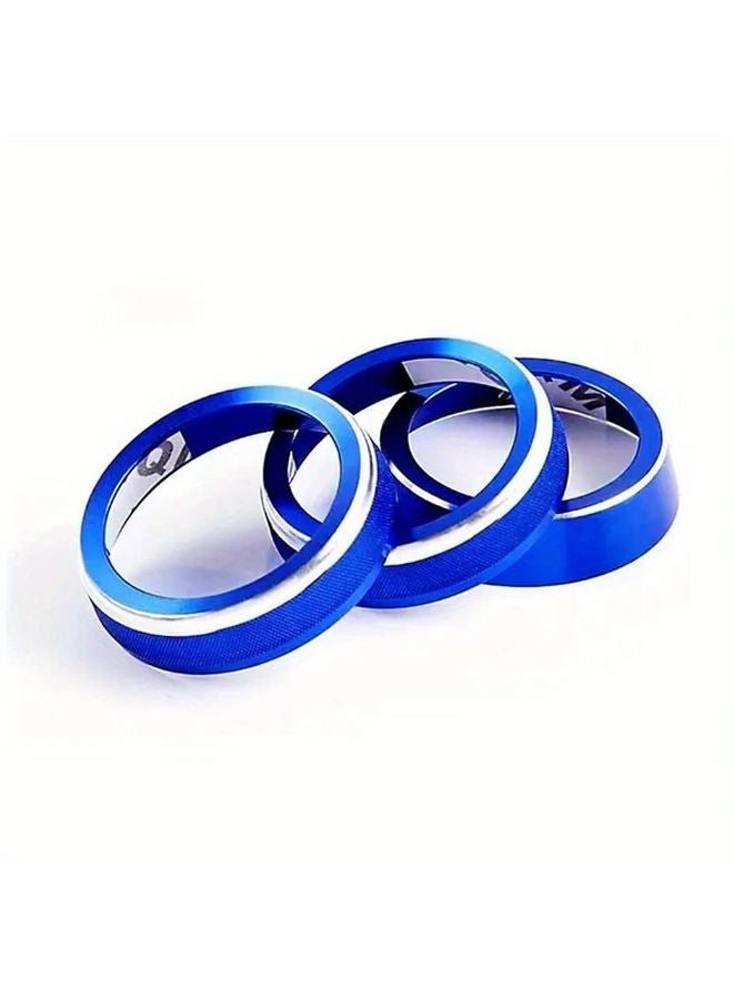 Blue Aluminum Alloy Air Conditioning Knob Cover Trim Ring for SUZUKI Jimny JB64 JB74 2018 2021 - Image 1