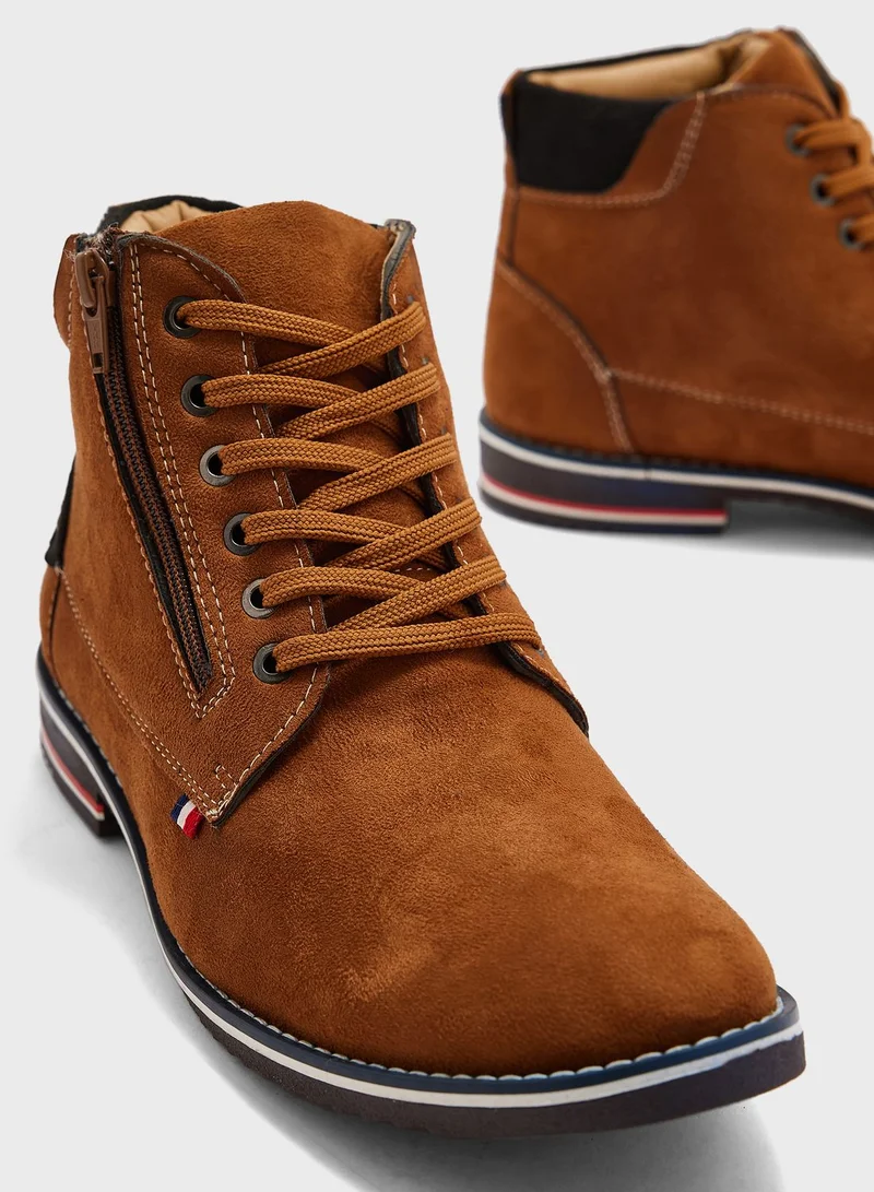 Robert Wood Casual Lace Up Boots