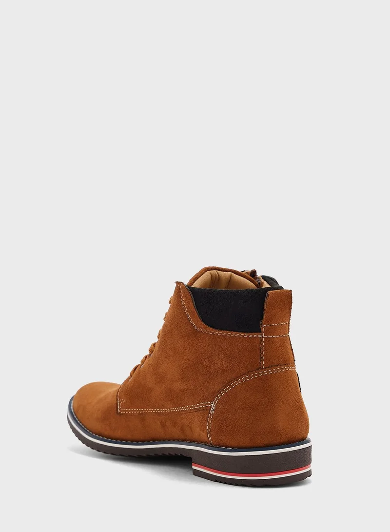 Robert Wood Casual Lace Up Boots