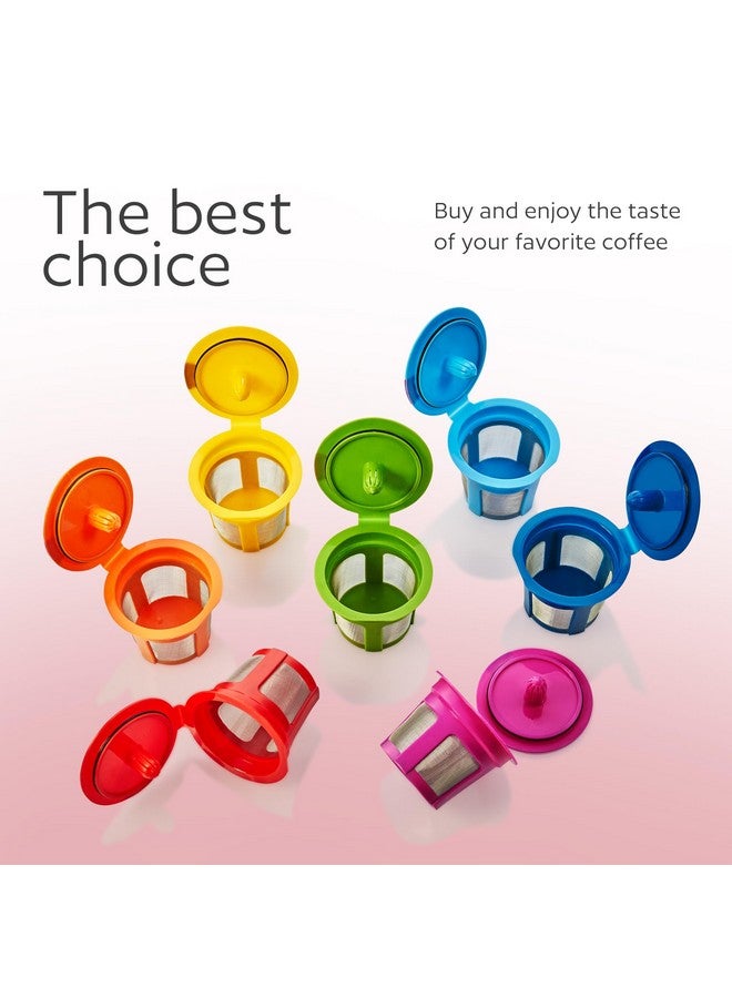 GoodCups 7 Reusable K Cups for Keurig - 7 Colors Refillable Kcups Coffee Filters for Keurig Brewers Family - Image 5