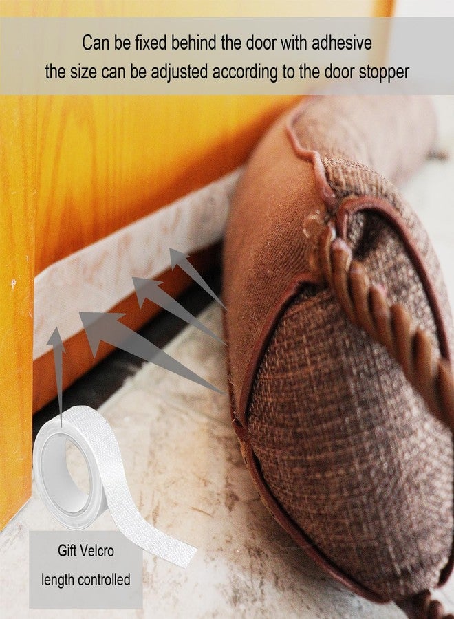 داراليس مانع تسرب الهواء للأبواب شديد التحمل - شريط مانع لتسرب الهواء أسفل الباب مع ثقل (بني، 36 بوصة) - Image 4