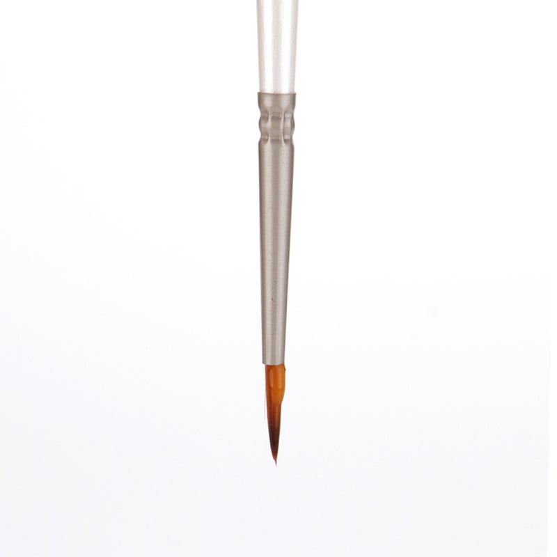 Acrylic Paint Brushes: 12 Premium Synthetic Nylon Tip Miniature Brushes - Soft Flexible Non-shedding Wooden Handle Paint Brushes for Kids Artists Miniature Craft Face Nail Painting Christmas Gift Use - Image 3
