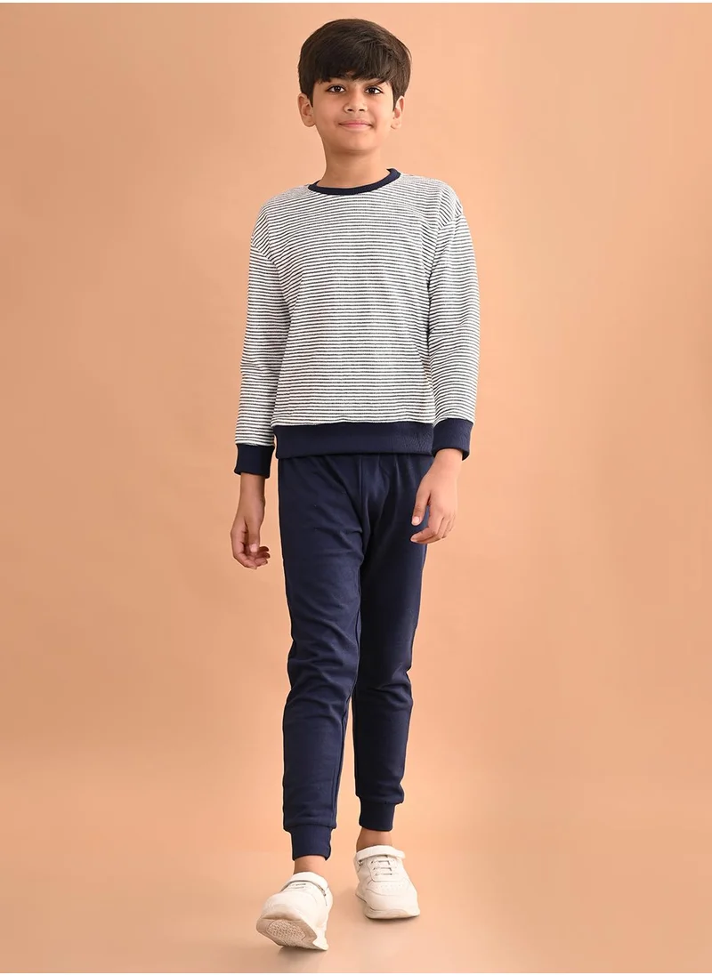 LILPICKS Printed Sweatshirt with Jogger Set