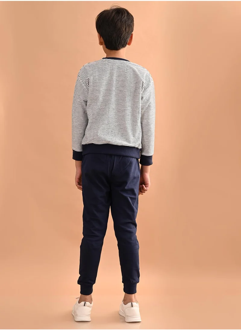 LILPICKS Printed Sweatshirt with Jogger Set