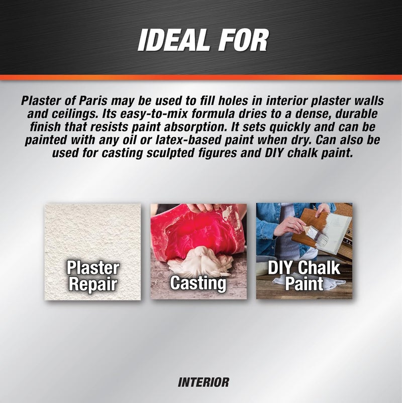 Dap جبس باريس (خليط جاف)، أبيض، علبة 4 رطل (7079810308) - Image 4