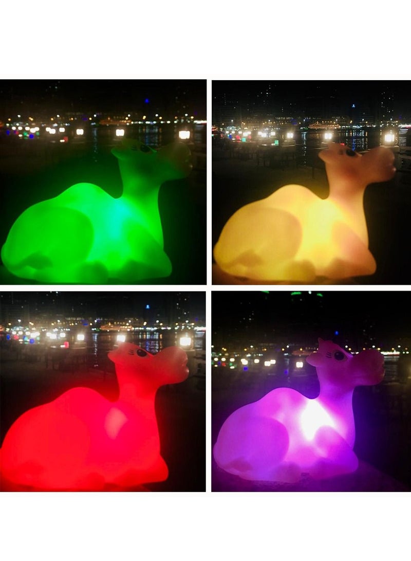 سلة إضاءة ليلية على شكل جمل بألوان متعددة للأطفال 12 في 9 سم - Image 5