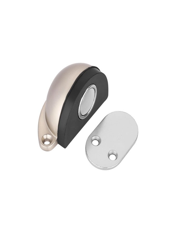 LAPO Zinc Magnetic Door Stopper for Modern Homes & Workspaces - Half-Moon Solid Metal Door Magnet | Secure Door Holding | Hassle-Free Setup | 3-Year Warranty | Pack of 1 (Matt Finish) - Image 1