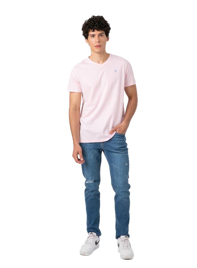 Marco Bergamo VNeck T-Shirt With Logo  - Image 1