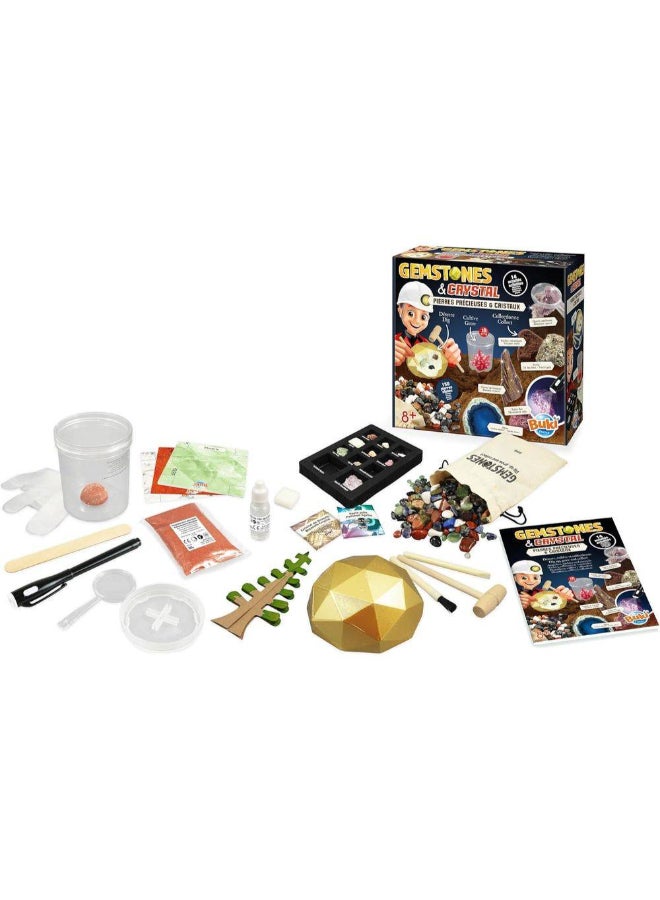 Buki Gemstones & Crystal Dig, Grow & Collect Kit (150 Pieces) - Image 2