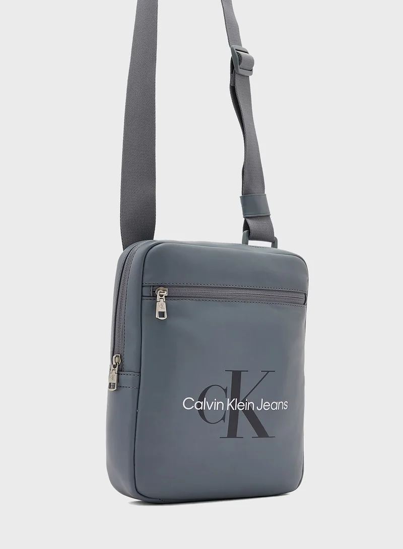 Calvin Klein Jeans Crossovers Monogram Soft Reporter Bag