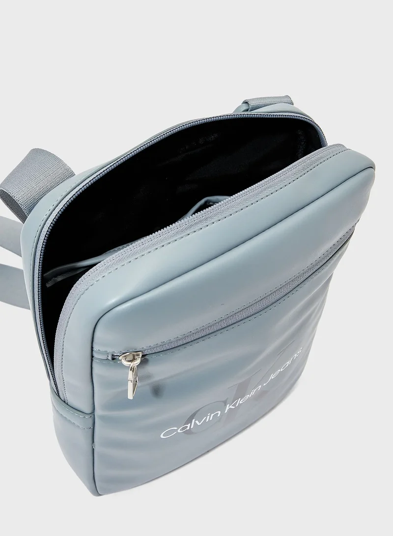 Calvin Klein Jeans Crossovers Monogram Soft Reporter Bag