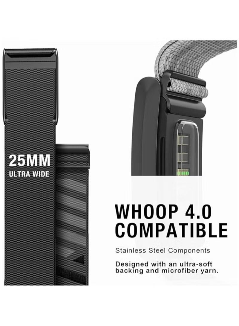 BORTONY Stretchy Nylon Band Compatible with Whoop 4.0  Comfortable Breathable & Adjustable Replacement Strap for Fitness and Activity Tracker - Image 2