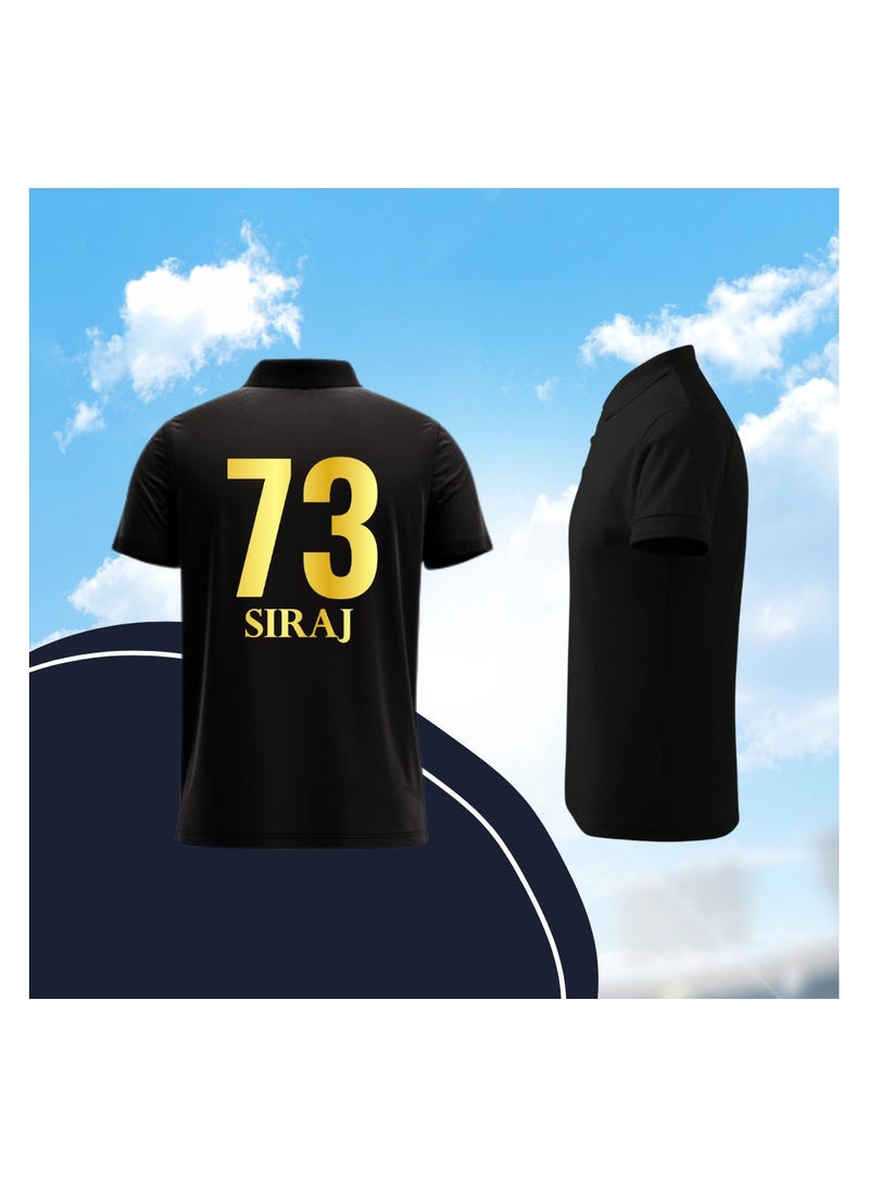 PRINTSHOP4ME Gujarat Cricket Men's Dry-Fit Polo Neck T-Shirt With Cap|Soft&Breathable Sportswear For Cricket Lovers|Wear It For Games - Image 5