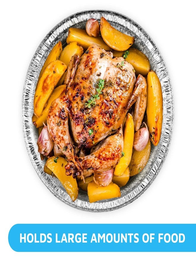 MontoPack 7” Round 100 Pack Aluminum Foil Pans with Clear Lids | Disposable Containers with Straight Walls for Storing, Baking, Meal Prep & Reheating | Freezer & Oven Safe, Recyclable - Image 5
