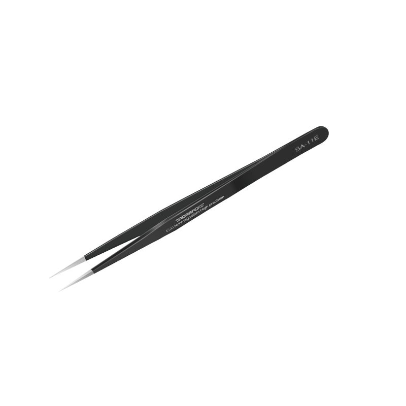 TOWOT Precision Tweezers Pointed Tweezers for Electronics Antistatic Stainless Steel Long Tweezers for Crafts Soldering Welding and Jewelry Making Industrial Tweezers