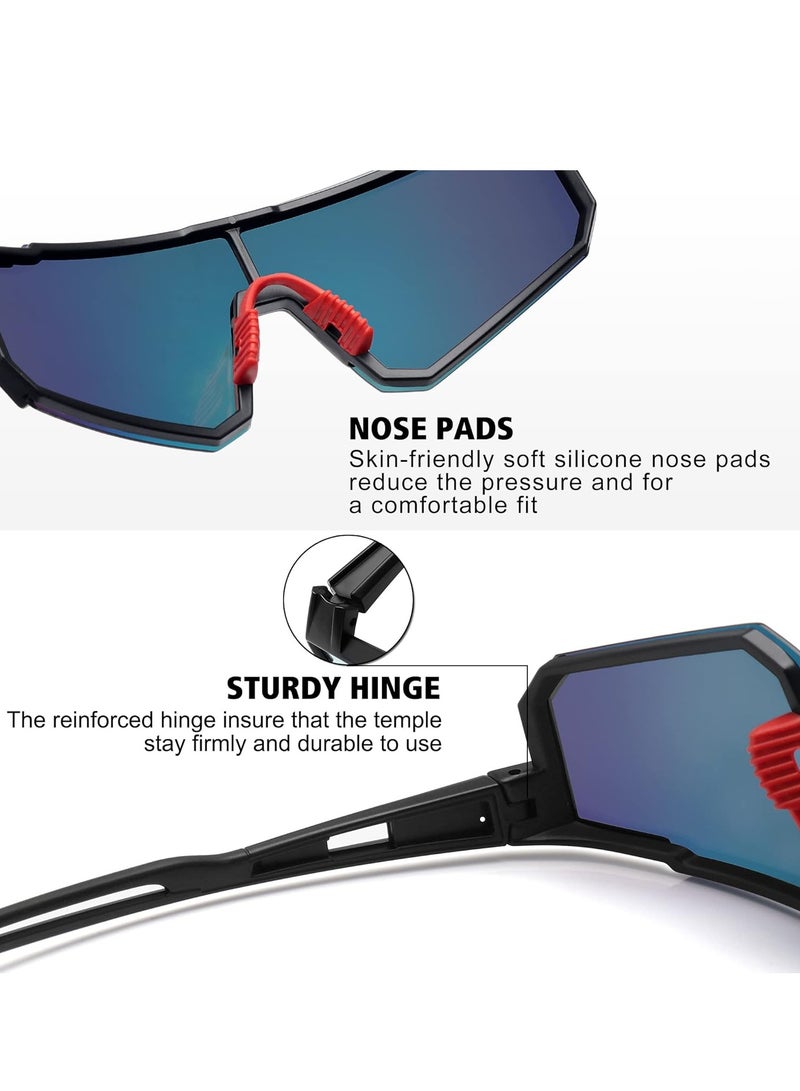 GUDOO Polarized Sports Sunglasses for Men Women,Driving Fishing Cycling Mountain Bike Sunglasses UV400 Protection - Image 3