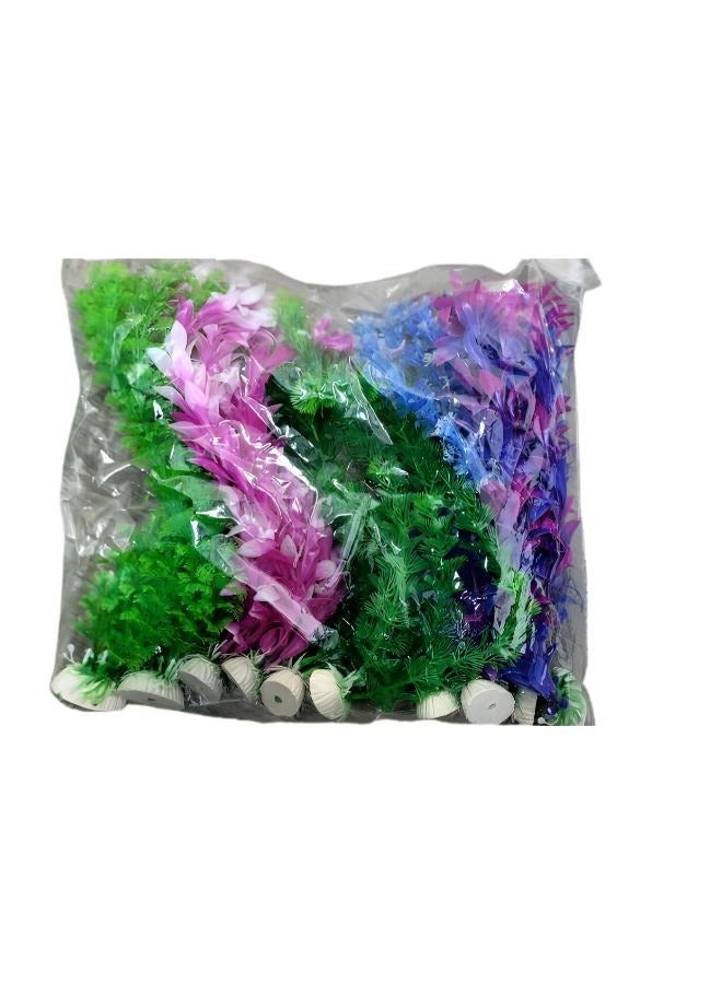 Aquarium Artificial Grass Decoration 10Pcs - Image 1