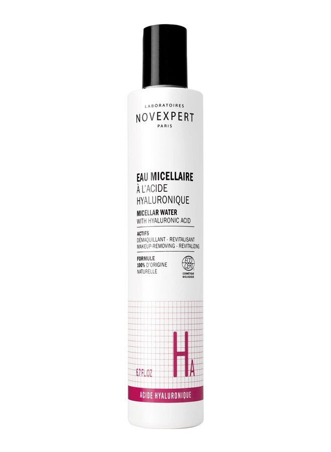Novexpert Micellar Water Makeup Remover - Anti Aging Facial Cleanser for Women with Hyaluronic Acid - No Rinse Make Up Remover Liquid for All Skin Types - Hypoallergenic and Vegan - 6.7 oz - Image 1