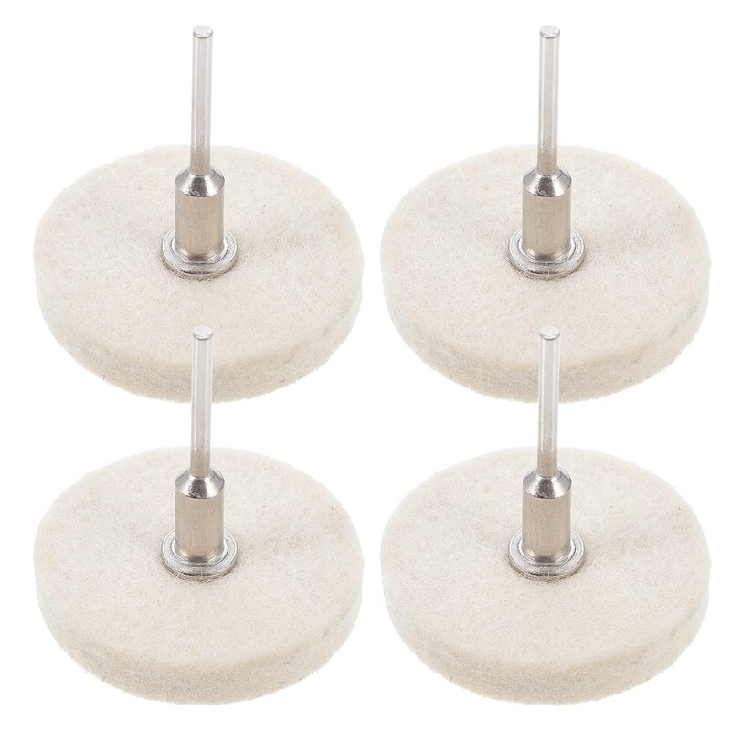 4pcs Wool Polishing Wheels Grinding for Wood Wool Buffing Tools for Rotary Tools for Cleaning and Polishing - Image 1
