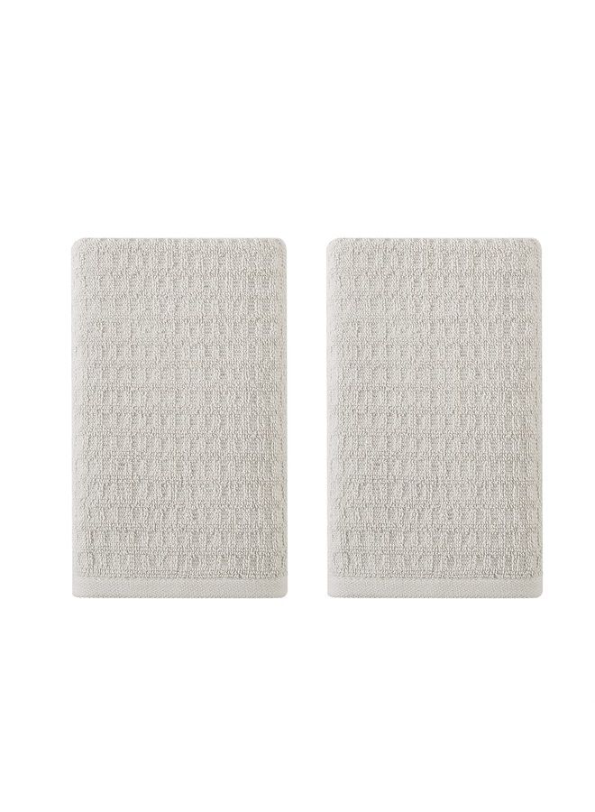 TOMMY Bahama Hand Towel Set, Highly Absorbent Cotton Bathroom Decor, Low Linting & Fade Resistant (Northern Pacific Light Brown, 2 Piece) - Image 1