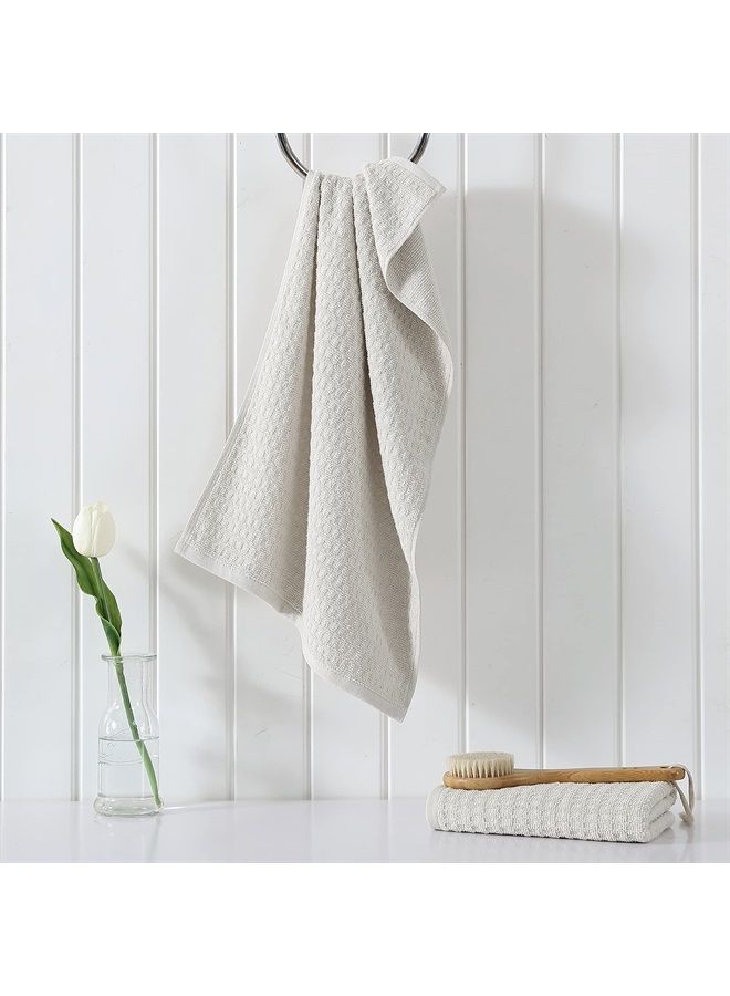 TOMMY Bahama Hand Towel Set, Highly Absorbent Cotton Bathroom Decor, Low Linting & Fade Resistant (Northern Pacific Light Brown, 2 Piece) - Image 3