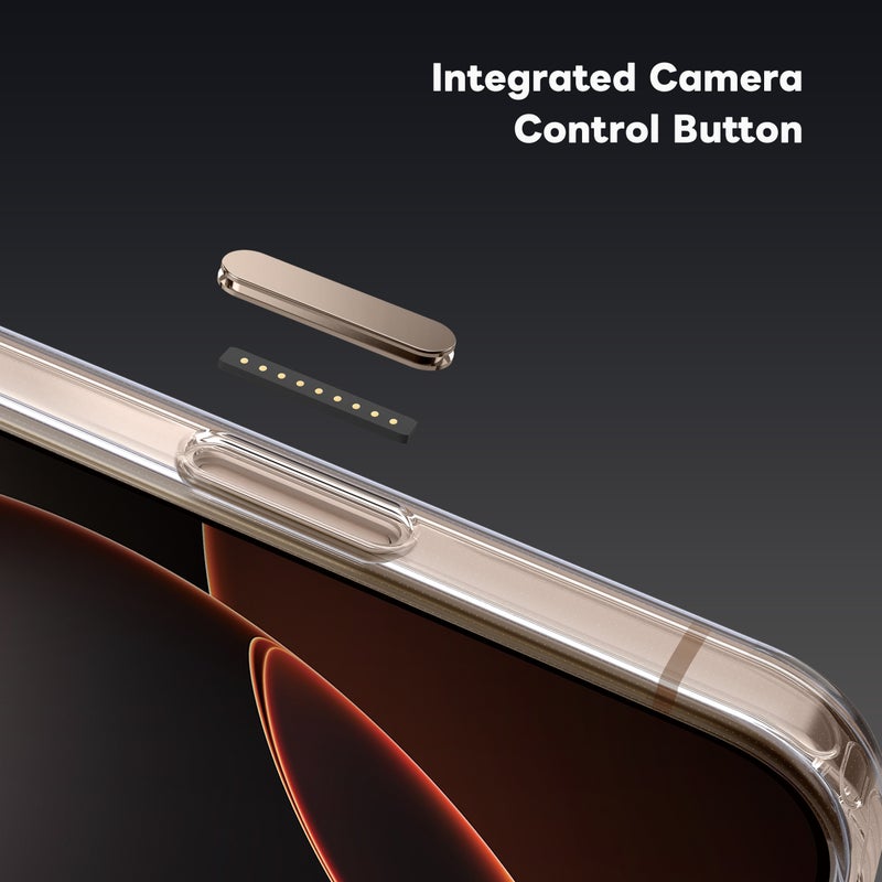 ارمور برو مجموعة حماية 3-in-1، iPhone 16 Pro Max، تقنية D3O، وضوح HD، مضاد للانعكاس، ذهبي Gold - Image 2