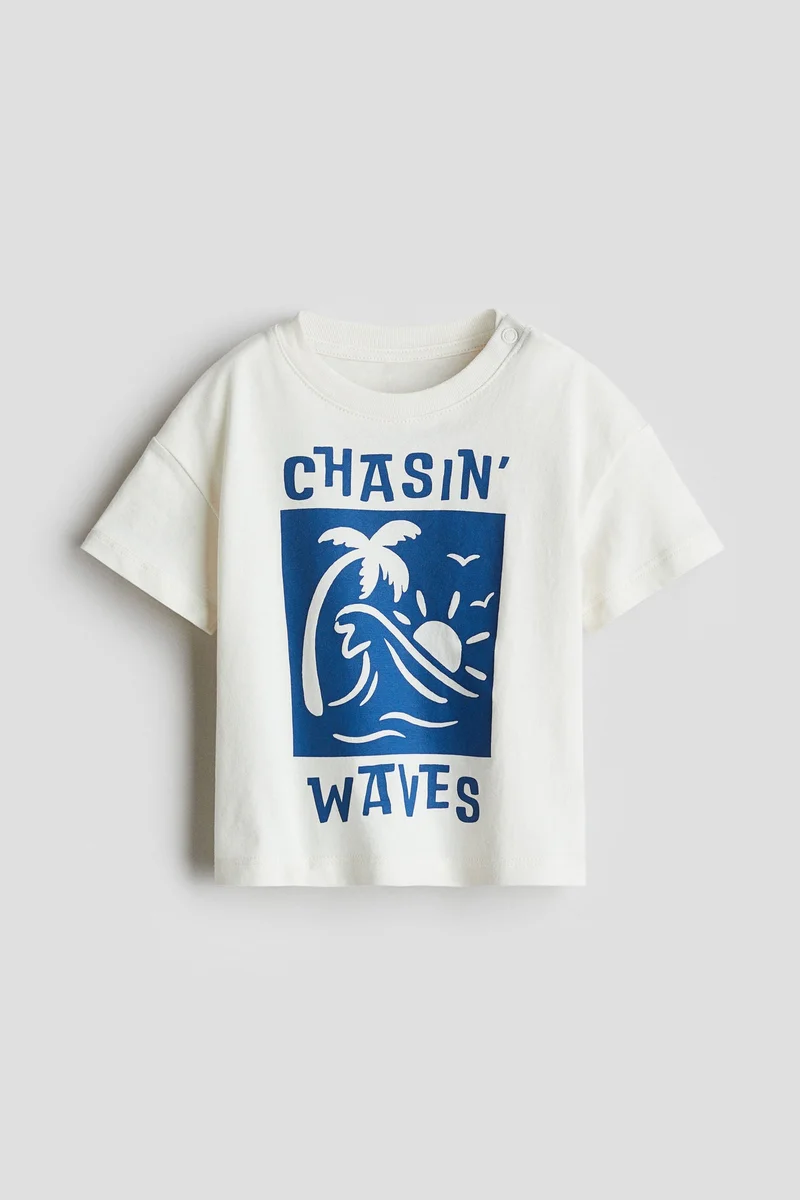 H&M Printed cotton T-shirt