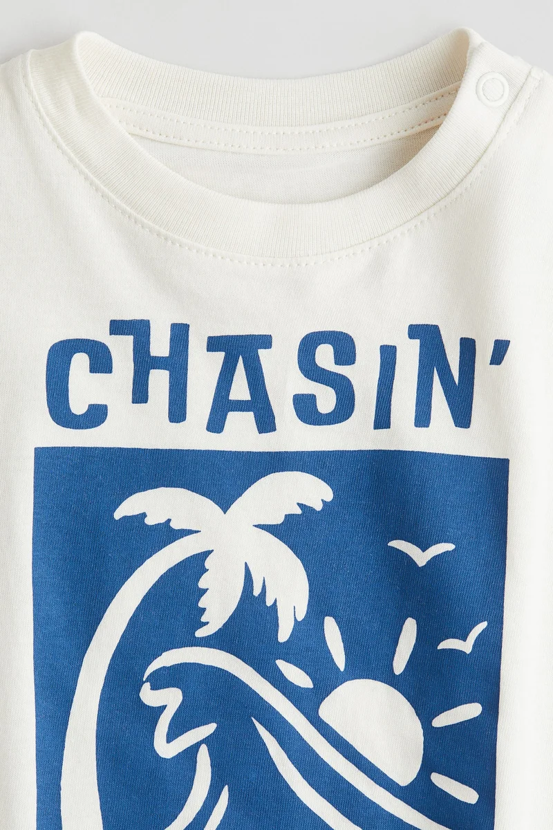 H&M Printed cotton T-shirt