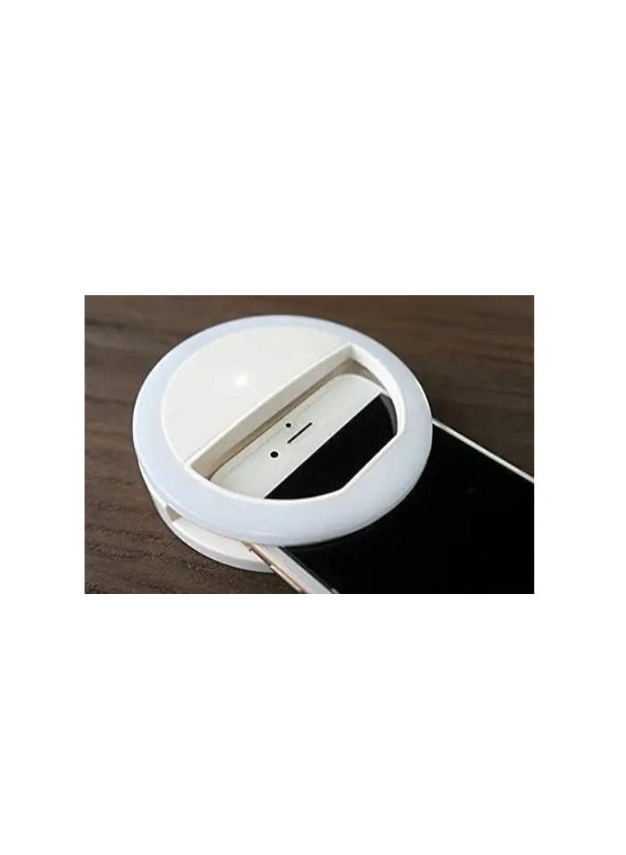 MAGBHA Portable LED Ring Selfie Light for All Smartphones | Tablets Enhancing Ring Light with 3 Level of Brightness for Photography Video Calling (Smart Phones Laptop Tablet LED Ring Selfie Light)