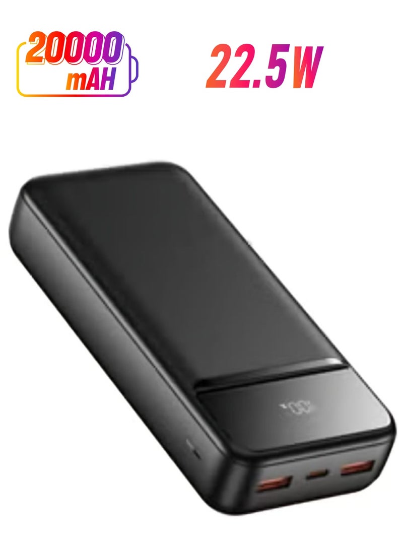 iOsuite - Powerful Wireless Portable Power Bank 20000 mAh with 1 USB C Port and 2 USB A Ports Portable Charger 22.5W Quick Charging Compatible with all Devices - Image 1