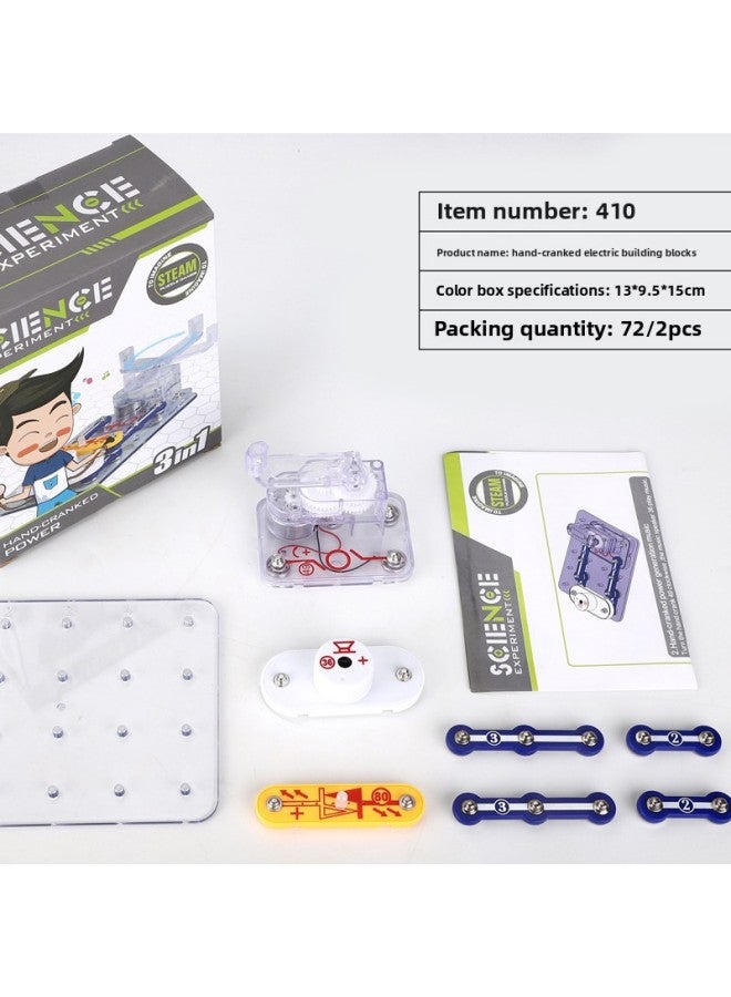 English Children's Science And Technology Small Production Set Student Creative Diy Science Experiment Toy Material-Color:630 Electric Water Wheel  - Image 5