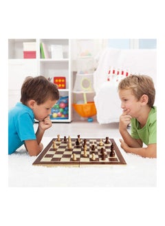  Wooden Chess Set for Kids and Adults - 15 Staunton Chess Set -  Large Folding Chess Board Game Sets - Storage for Pieces