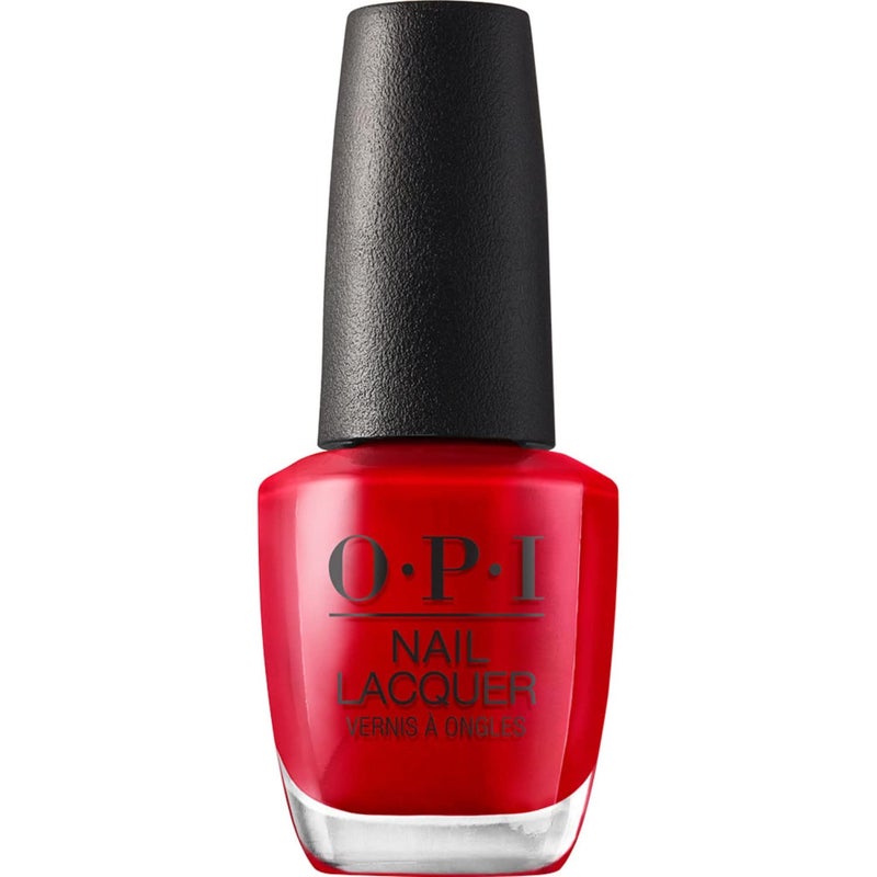 OPI Nail Lacquer Big Apple Red | Opaque Bright Red CrÃ¨me Chip Resistant Nail Polish | Fast Drying, Streak Free - Image 1