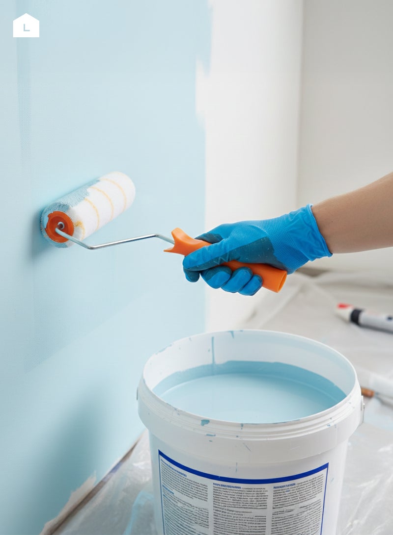 LAWAZIM Painting Roller -9inch- Heavy-Duty Paint Applicator with Ergonomic Handle and Quick Absorbing and Even Spreading -Ideal for Interior and Exterior Walls, Ceilings, and Home Improvement Projects - Image 5