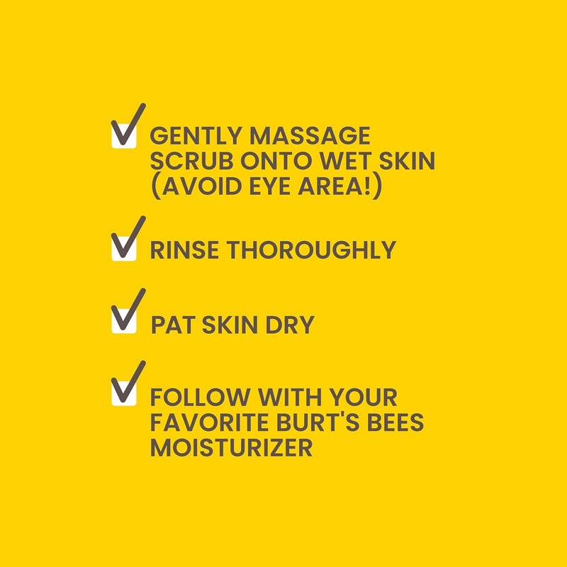 Burt's Bees Deep Cleansing Pore Scrub with Peach & Willow Bark - 4 Ounces, Pack of 3 - Image 5