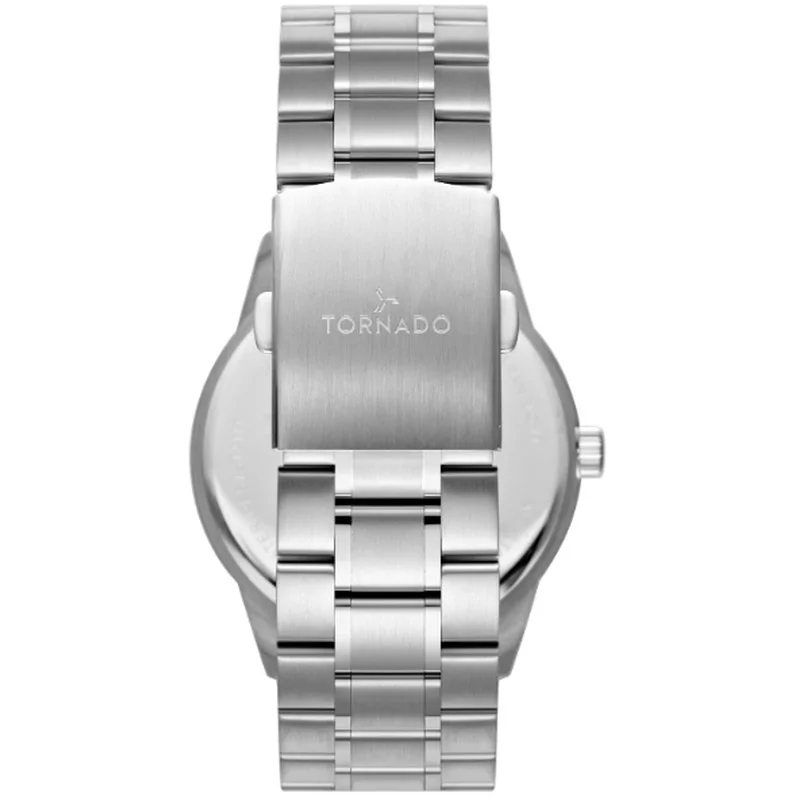 TORNADO Men's Stainless Steel Analog Watch T24007-SBSB - 42.5 mm