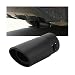 Ywdiml Stainless Steel Car Exhaust Tip 25 Inlet 3 Adjustable ChromePlated Curved Vehicle Muffler Finish Exhaust Tailpipe Automotive Tail Throat Tail Pipe Universal Fit Black - Image 2