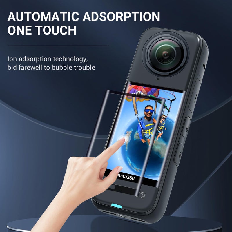CYNOVA Insta 360 X4 Screen Protector for insta360 X4 Accessories, Ultra HD Tempered Film Glass Screen Protector for insta360 X4 Camera, 9H Hardness, Scratch Resistant 2 Pack - Image 5