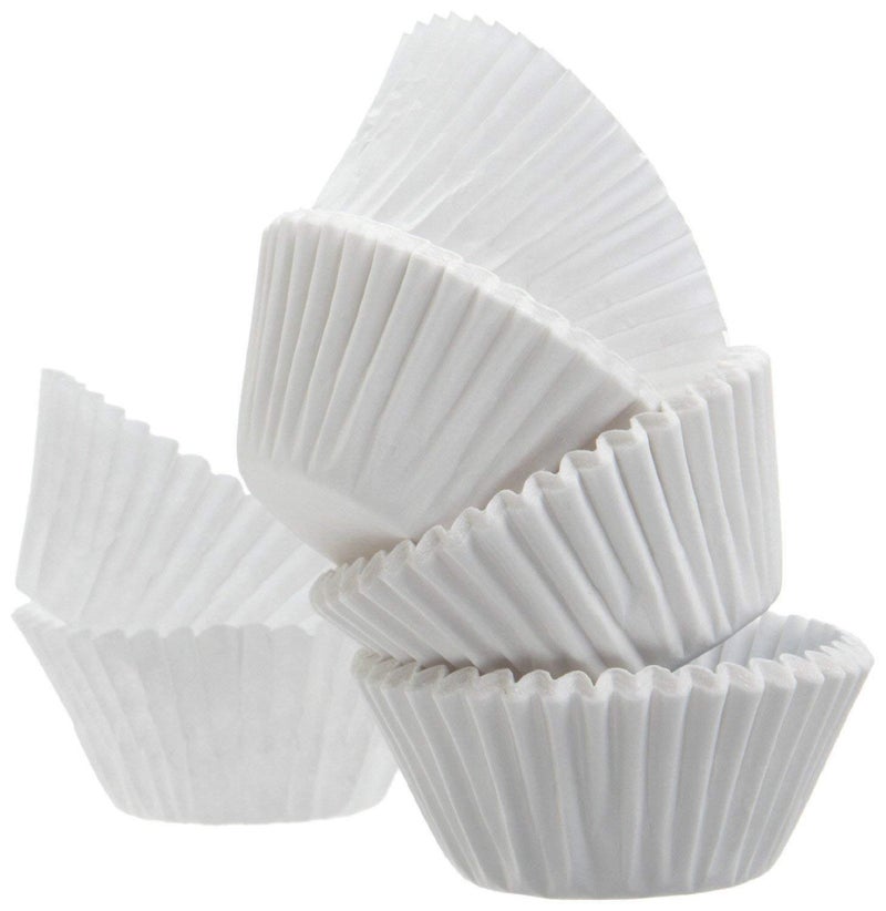 White Standard Size Cupcake Paper Baking Cup Liners 2 x 11445 APPX 2 PACK 500 1000 PACK
