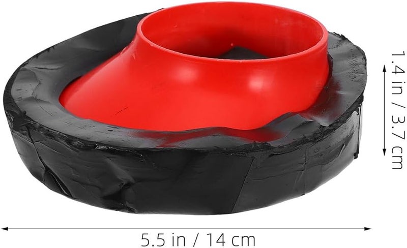 2 قطعة ختم حلقة المرحاض الإزاحة مانع التسرب من المطاط لسهولة إصلاح حوض المرحاض واستبدال الشفة - Image 3