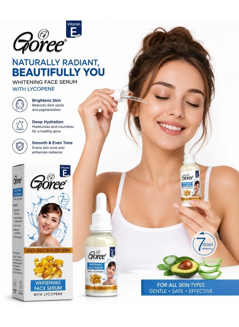 Goree Avocado And Aloevera Whitening Face Serum With Lycopene 30ml - Image 2