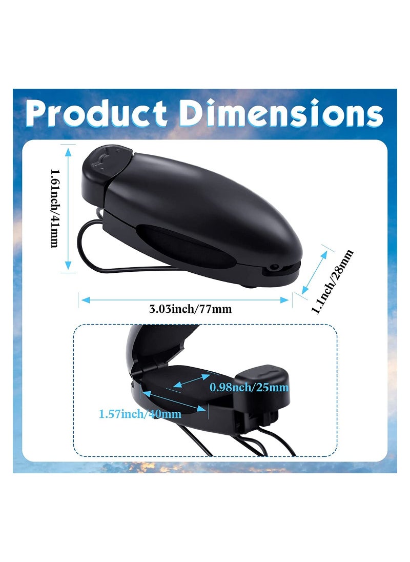 SYOSI - Car Sunglasses Holder Clip Sunglasses Visor Clips Auto Sunglasses Holder for Car Sun Visor Glasses Holder Visor Clip Eyeglasses Mount 2 Pieces - Image 1
