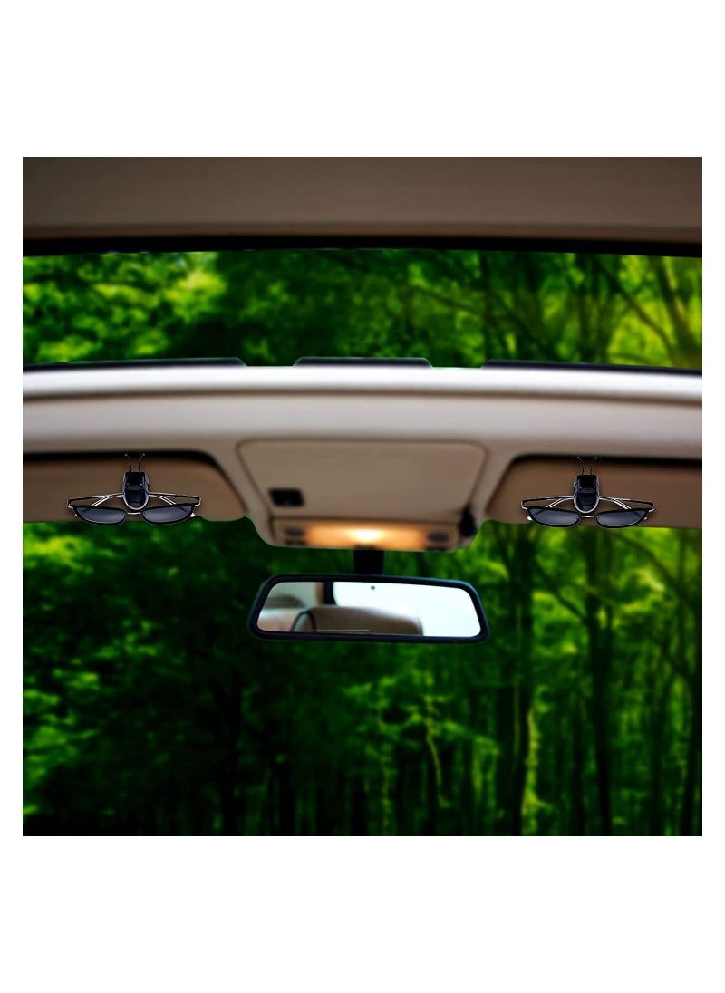 SYOSI - Car Sunglasses Holder Clip Sunglasses Visor Clips Auto Sunglasses Holder for Car Sun Visor Glasses Holder Visor Clip Eyeglasses Mount 2 Pieces - Image 1