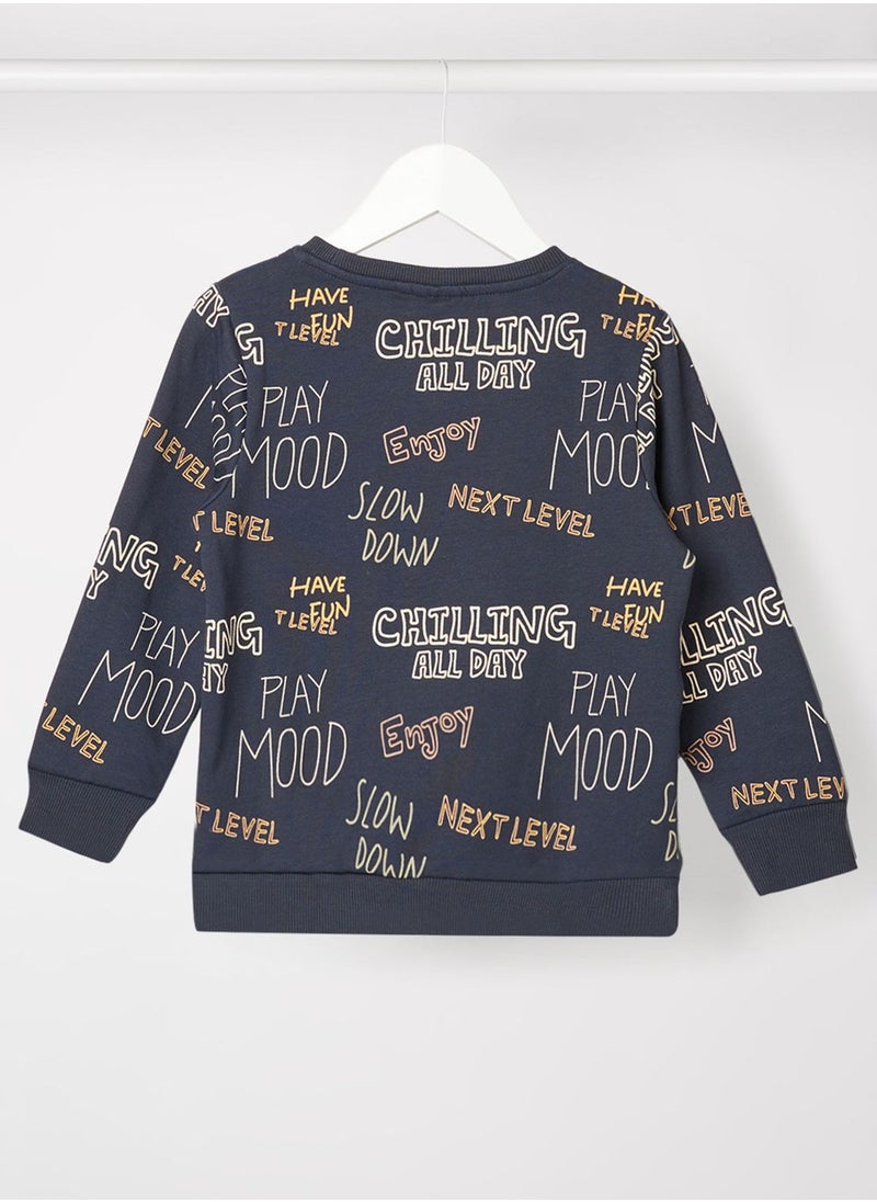 NAME IT - Kids Slogan Sweatshirt - Image 1