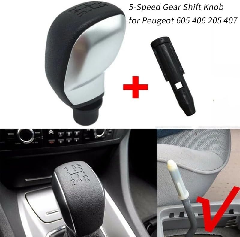 Vuzmode 5-Speed Gear Shift Knob - Black and Silver - Image 4
