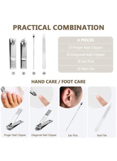 Geosar 12 Sets Manicure Set Nail Clippers Pedicure Kit Stainless Steel Professional Pedicure Set Grooming Kits Nail Care Tools with Luxurious Travel Case for Nail Care (Brown)  - Image 3