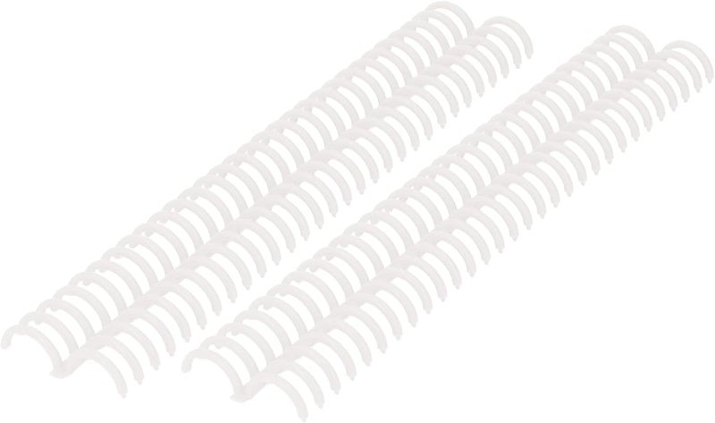 10 Pack 22mm 30 Hole Binding Spines, Sturdy PP Plastic, Easy Page Turning, Ideal for Office, School, and Home Use (Transparent) - Image 4