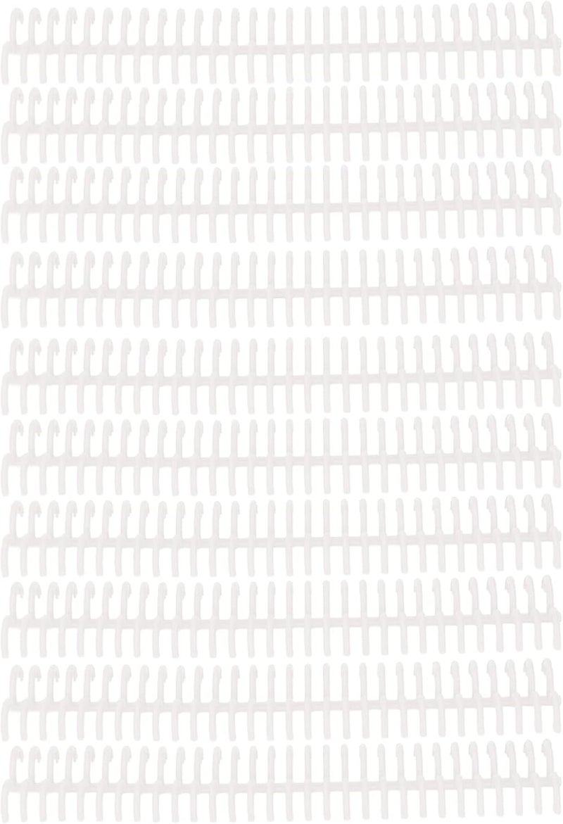 10 Pack 22mm 30 Hole Binding Spines, Sturdy PP Plastic, Easy Page Turning, Ideal for Office, School, and Home Use (Transparent) - Image 1