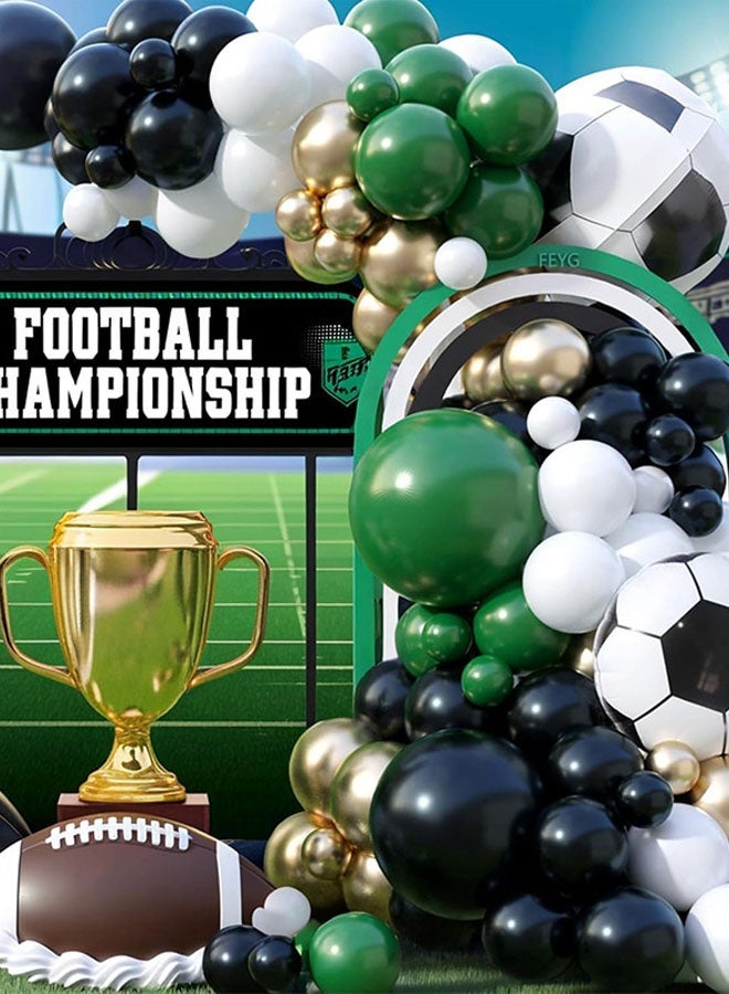 86-Pieces Sports Competition Celebration Event Birthday Party Decoration Balloon Set Background Arrangement Football Theme Man Boy - Image 4