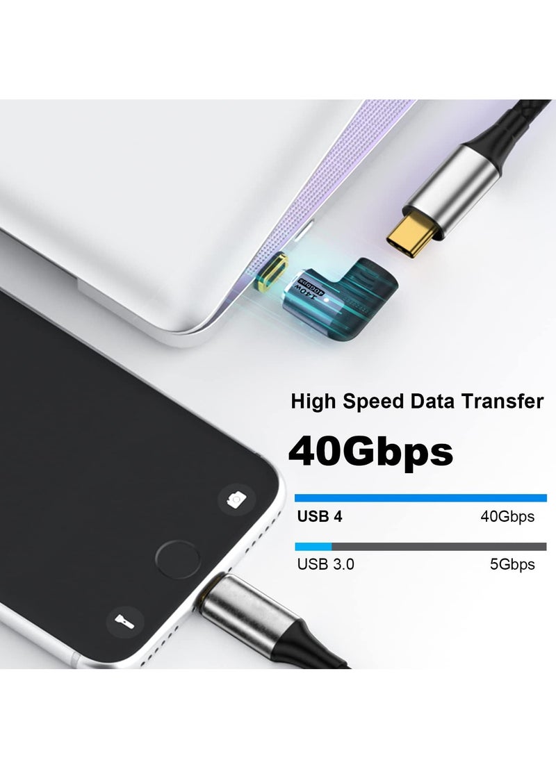 Magnetic adapter usb c converter [usb 3.1 40gbps high speed data transfer / 140w pd fast charge / 8k 60hz high definition video signal transmission] type c converter adapter male converter female  - Image 3